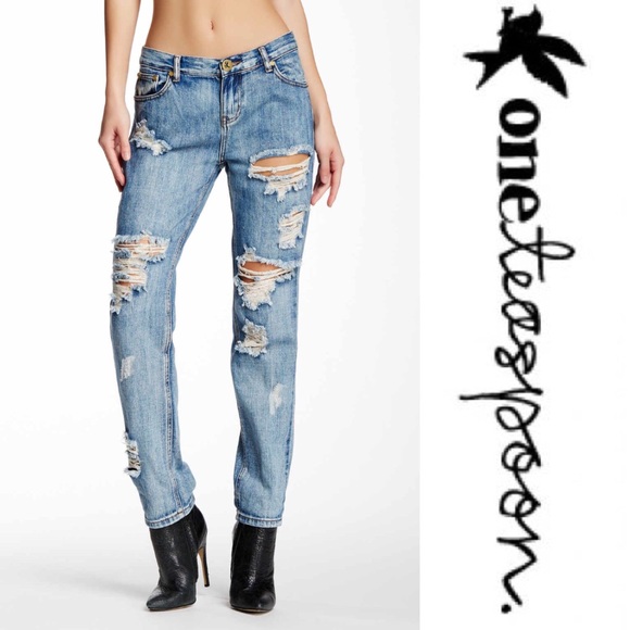One Teaspoon Lola Awesome Embroidered Jeans